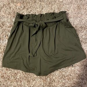 Army green shorts